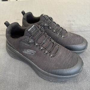 Skechers D’Lux Walker Shoes Mens Sz 13 Black Cushion Comfort Casual Memory Foam